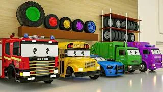 Thumbnail: Baby Shark song - Let's choose the right wheels! Nursery Rhymes & Kids Songs
