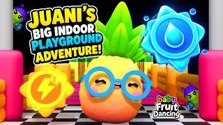 Thumbnail: Jump, Dodge & Collect VitaSparks - Juani’s Big Indoor Playground Adventure! |  Baby Fruit Dancing