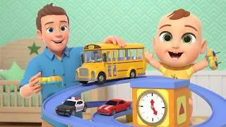 Thumbnail: Rescue Team! Hickory Dickory Dock Vehicle Song | Nursery Rhymes & Kids Songs