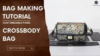 Thumbnail: Customizable Panel Crossbody Bag Making Tutorial | Babylon Leather Kit SYR54