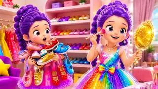 Thumbnail: Twin Sister Rumi Become a Disney Princess at Royal Ball! Dress up Contest👑👗