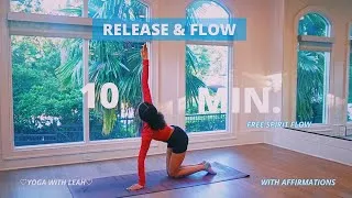 Thumbnail: 🌊 Feel Alive Again | 10 Minute Free Spirit Yoga Flow #yogawithleah