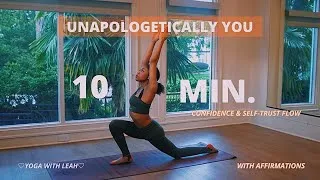 Thumbnail: 10 Minute Yoga for Confidence, Self Trust & Taking Up Space💕✨ #yogawithleah