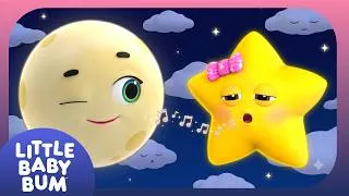 Thumbnail: Moon and Sleepy Star's Bedtime Adventure 🌗 Lullabies For Babies 🎵 Calming Bedtime Video