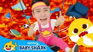 Thumbnail: The Floor is LAVA! 🔥 Lava is Coming | Baby Shark X Hoi Playtime | Baby Shark Official