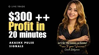 Thumbnail: How AkashX Pulse Signals Work | $300+ Profit in 20 Minutes (Live Copy Trading)