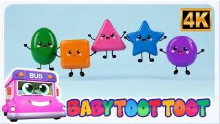 Thumbnail: Five Little Shapes Song In Hindi, पाँच छोटे आकार, Learning Videos For Kids