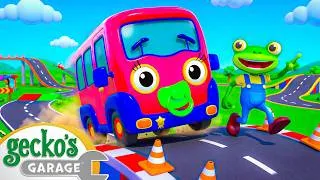 Thumbnail: Baby Truck’s Wild Driving Test! 🚦 | Baby Truck | Gecko's Garage | Kids Songs