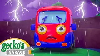 Thumbnail: Baby Truck is Lost in a Storm! ⛈️ | Baby Truck | Gecko's Garage | Kids Songs