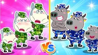 Thumbnail: My Family vs Your Family! Sport Day at School | Wolfy - Baby Cartoons