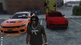 Thumbnail: "New Lambo Urus secured 💰🏎️ Working for the bank & running up more money 💼🔥