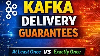 Thumbnail: Kafka Delivery Guarantees Explained | At Least Once vs Exactly Once
