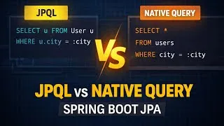 Thumbnail: JPQL vs Native Query in Spring Boot JPA | When to Use What