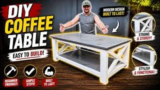 Thumbnail: How to Build a Farmhouse Coffee Table | Easy DIY Woodworking Project