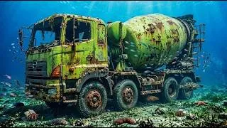 Thumbnail: Buried Underwater for 20 Years! Hino 700 Mixer Truck Gets an Extreme Full Restoration