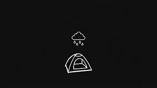 Thumbnail: Camping in the Rain || Sounds for Sleep on Dark Screen