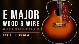 Thumbnail: Wood & Wire | Acoustic Blues Backing Track in E Major | BT 719