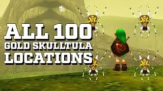 Thumbnail: Zelda Ocarina Of Time - All 100 Gold Skulltula Locations Guide