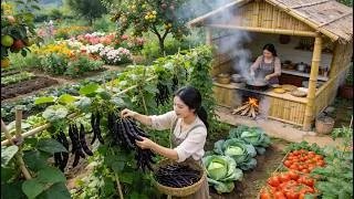 Thumbnail: Country Life: Gardening, harvesting black beans and cooking stewed pork tail with black beans