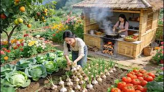 Thumbnail: Peaceful Country Life: Gardening, harvesting garlic and cooking sweet and sour fish soup