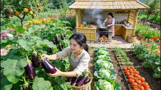 Thumbnail: Peaceful Country Life: Harvesting Fresh Eggplants and Cooking Crispy Breaded Fried Eggplant