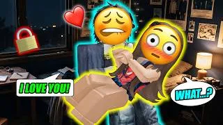 Thumbnail: 😳 Locked In The Darkroom With My Worst Enemy... And He Confessed ❤️ Roblox Stories TTS