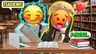 Thumbnail: 📚 I Had To Tutor My Worst Enemy… Then He Stole My Heart 😳 Roblox Stories TTS