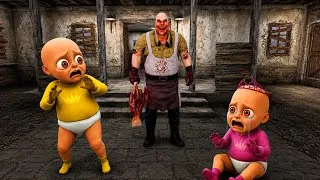 Thumbnail: 😱 Playing as Baby in Yellow! Mr. Meat Kidnapped Munni 😭