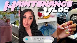 Thumbnail: MAINTENANCE VLOG | OUT THE COUNTRY PREP ♡ new hair , nails , lashes, brow tint , haul & packing 