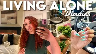 Thumbnail: A WEEK LIVING ALONE IN MY 20s | apartment makeover, new nails, self-care, cooking & resetting