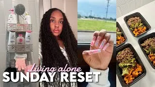 Thumbnail: SUNDAY RESET ROUTINE 🫧 | cleaning , meal prepping , self care & getting my life together