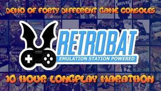 Thumbnail: Retrobat MARATHON!  I Longplay 40+ Game Consoles back-to-back over 10 HOURS!  Epic Retro Games App