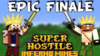 Thumbnail: WE BEAT THE HARDEST MINECRAFT MAP (Super Hostile: Inferno Mines)