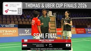Thumbnail: SEMI FINAL‼️Thalita Ramadhani WIRYAWAN vs SIM Yu Jin | Thomas & Uber Cup Finals 2026 Badminton