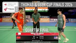 Thumbnail: Quarter Final ! Shi Yu Qi vs Leong Jun Hao | Thomas & Uber Cup Finals 2026 Badminton