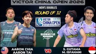 Thumbnail: Aaron Chia/Aaron Tai (MAS) VS S Gutama/M Isfahani (IDN) | VICTOR China Open 2026