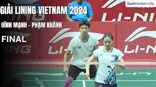 Thumbnail: Chung kết| Đình Mạnh/ Phạm Khánh (Vie) vs Bo-Yuan/ Lian Ching (Đài Loan) | Giải Lining Vietnam 2024