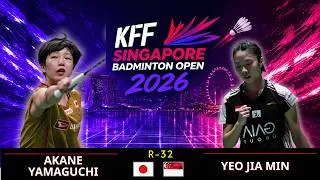 Thumbnail: 山口茜 vs ヤオ・ジアミン | A. Yamaguchi vs Yeo Jia Min | Singapore Open 2026