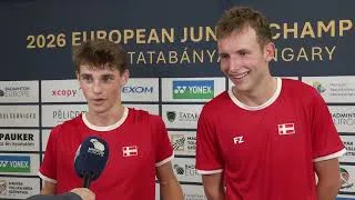 Thumbnail: Andersen/Norman on Their Nerve-Wracking Men's Doubles Final | 2026 European Junior Championships