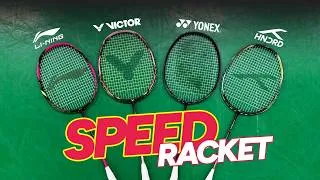 Thumbnail: FASTEST RACKET IN BADMINTON? 😱 4 BRANDS BATTLE IT OUT
