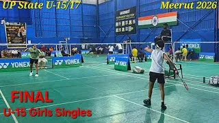 Thumbnail: 💥FINAL💥Aarnavi Pathak[1] Vs Saanvika Gupta[5/8], U15 GS, U-15/17 UP State Meerut 2026