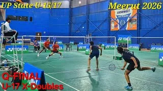 Thumbnail: Pankaj/Kirat[2] Vs Aaryan/Anushka, Q-FINAL U17 X-Doubles, UP State Meerut 2026