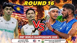 Thumbnail: [R16] Yap Roy King-Arif Junaidi (MAS) VS Rankireddy-Chirag Shetty (IND)🔥‼️#badmintonproshuttler