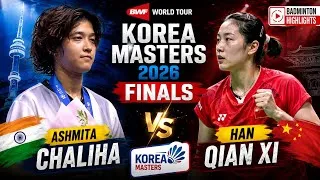 Thumbnail: Ashmita Chaliha vs Han Qian Xi | Finals Korea Masters 2026 Badminton Highlights