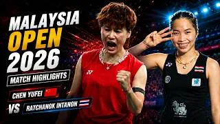 Thumbnail: Ratchanok Intanon vs Chen Yufei | Malaysia Open 2026 | WS Match Highlights | BWF Badminton