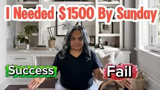 Thumbnail: Starting Over At 50 - I Need $1500 Today - Budget Closeout - Did We Succeed?