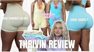 Thumbnail: HONEST THRIVIN SUMMER DROP REVIEW & TRY ON HAUL | Activewear BBL SHORTS? discount code BAILEY