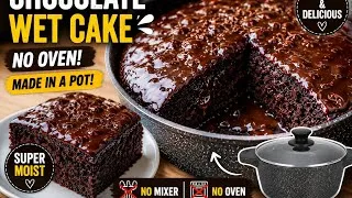 Thumbnail: The BEST Moist Chocolate Cake in a Pot | No Oven, No Mixer, Super Easy!🍫