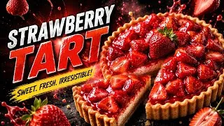 Thumbnail: I Made the Most Juicy Strawberry Tart Ever 🍓 (You Won’t Believe This Recipe!)