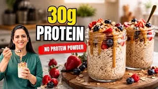 Thumbnail: High Protein Overnight Oats (No Protein Powder, No Added Sugar)